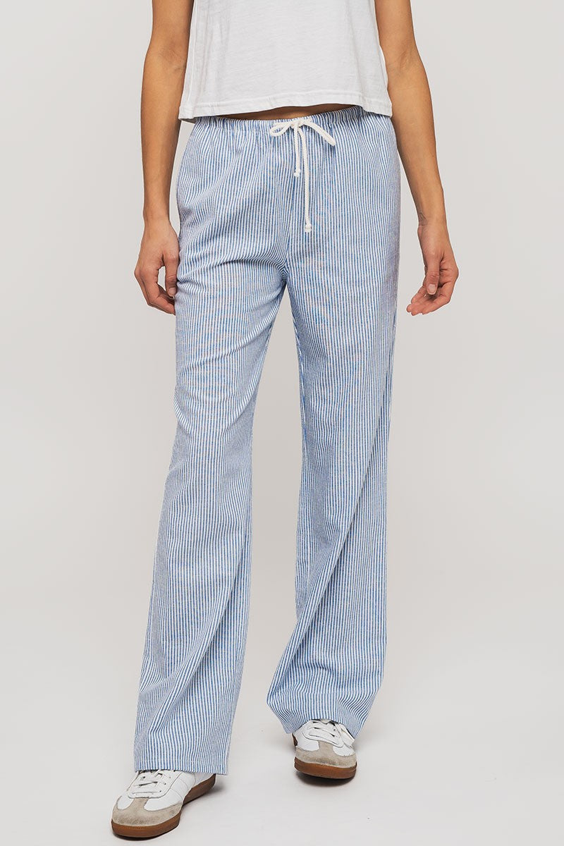 Ocean Striped Linen Pants