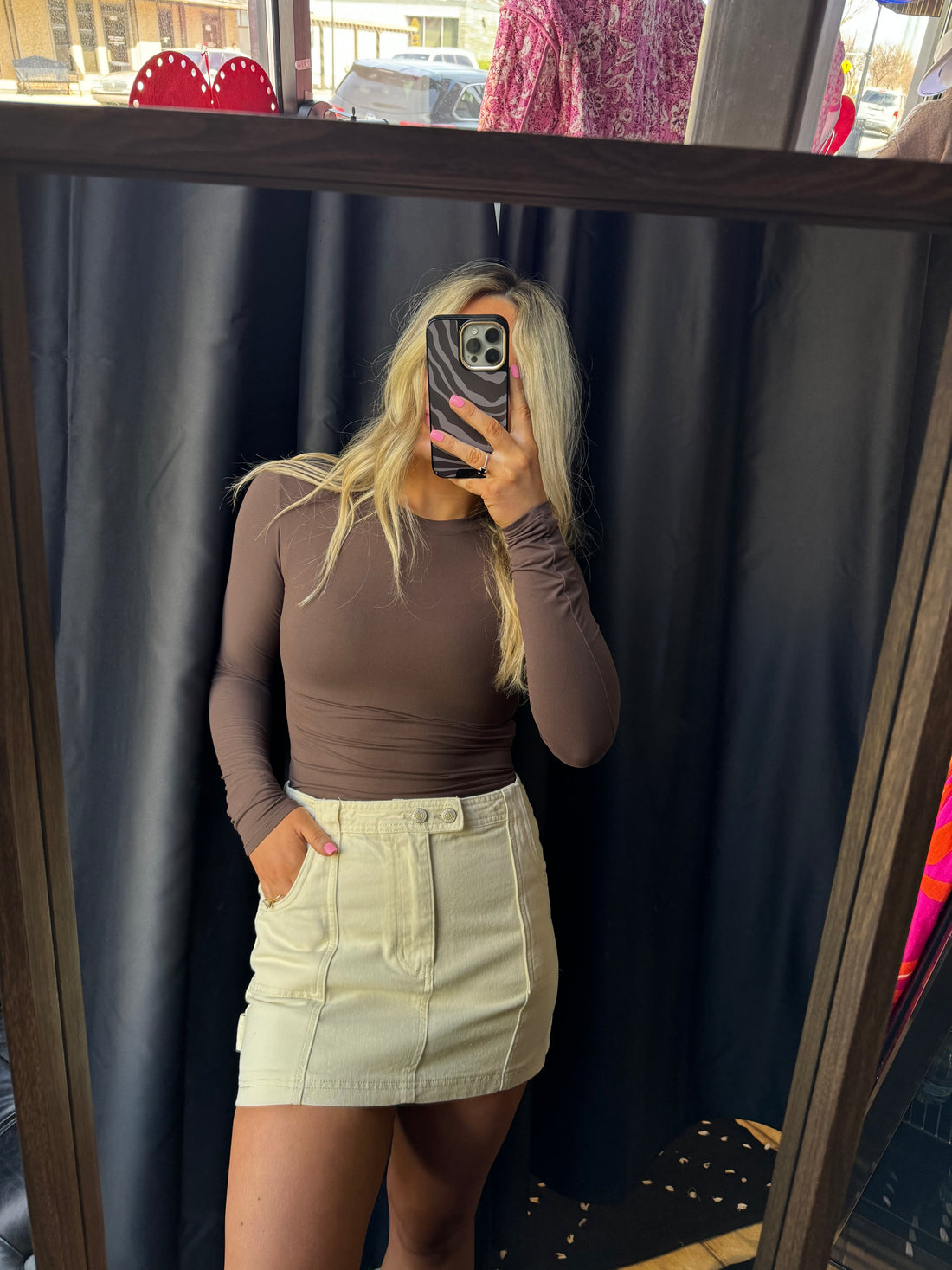 Bone Mini Skirt