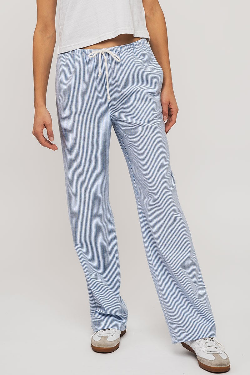 Ocean Striped Linen Pants