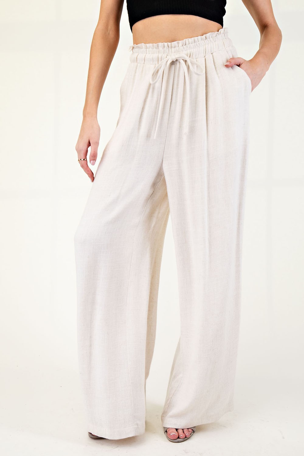 Oatmeal Linen Pants