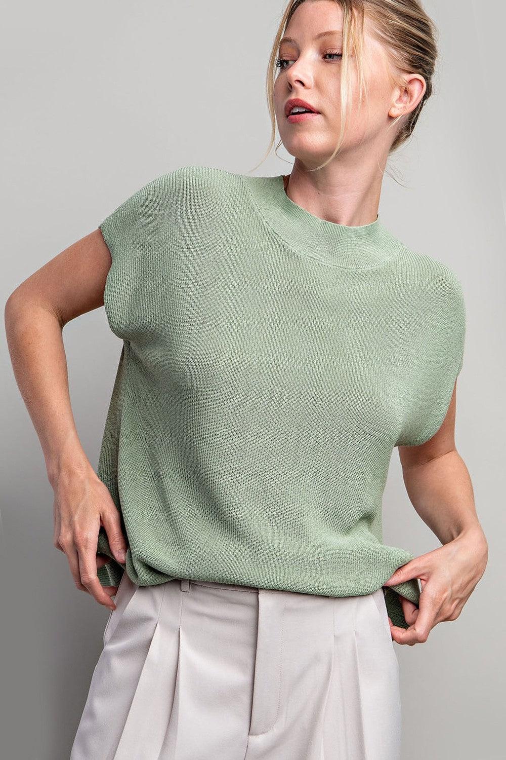 Sage Solid Top