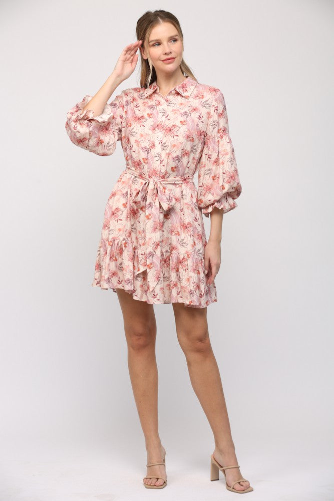 Bubble Sleeve Babe Dress