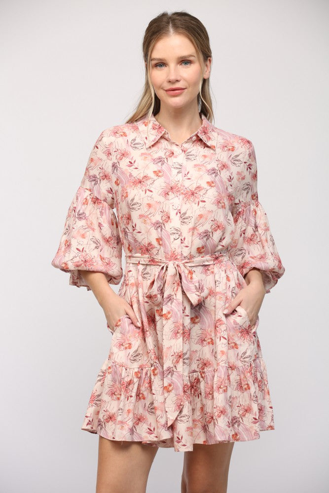 Bubble Sleeve Babe Dress