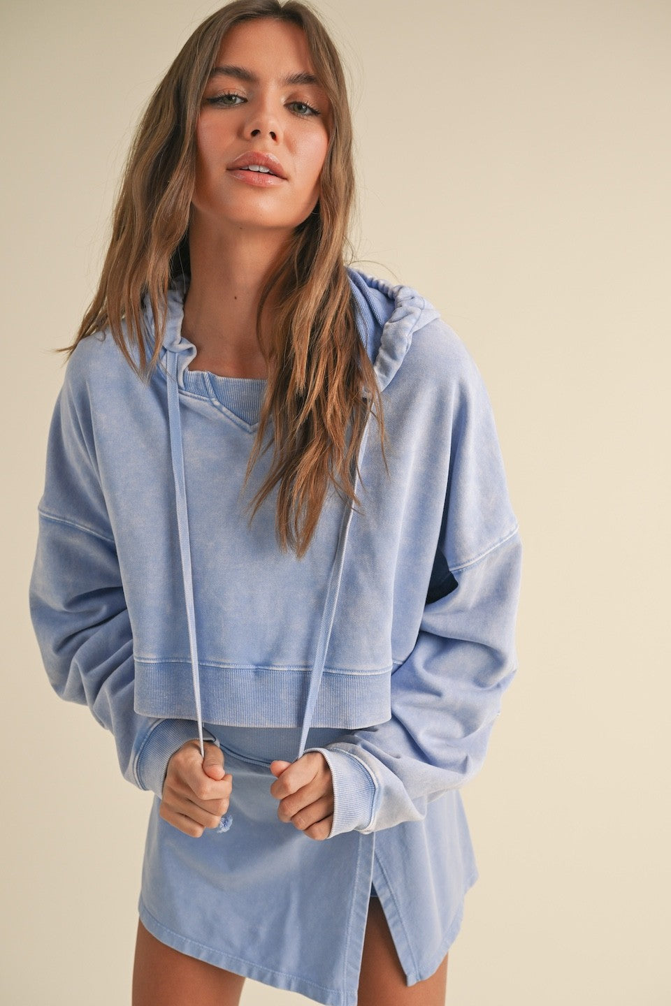 Periwinkle Washed Sweatshirt