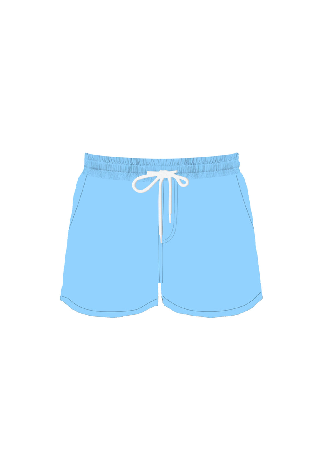 Turquoise Men Swim Trunk