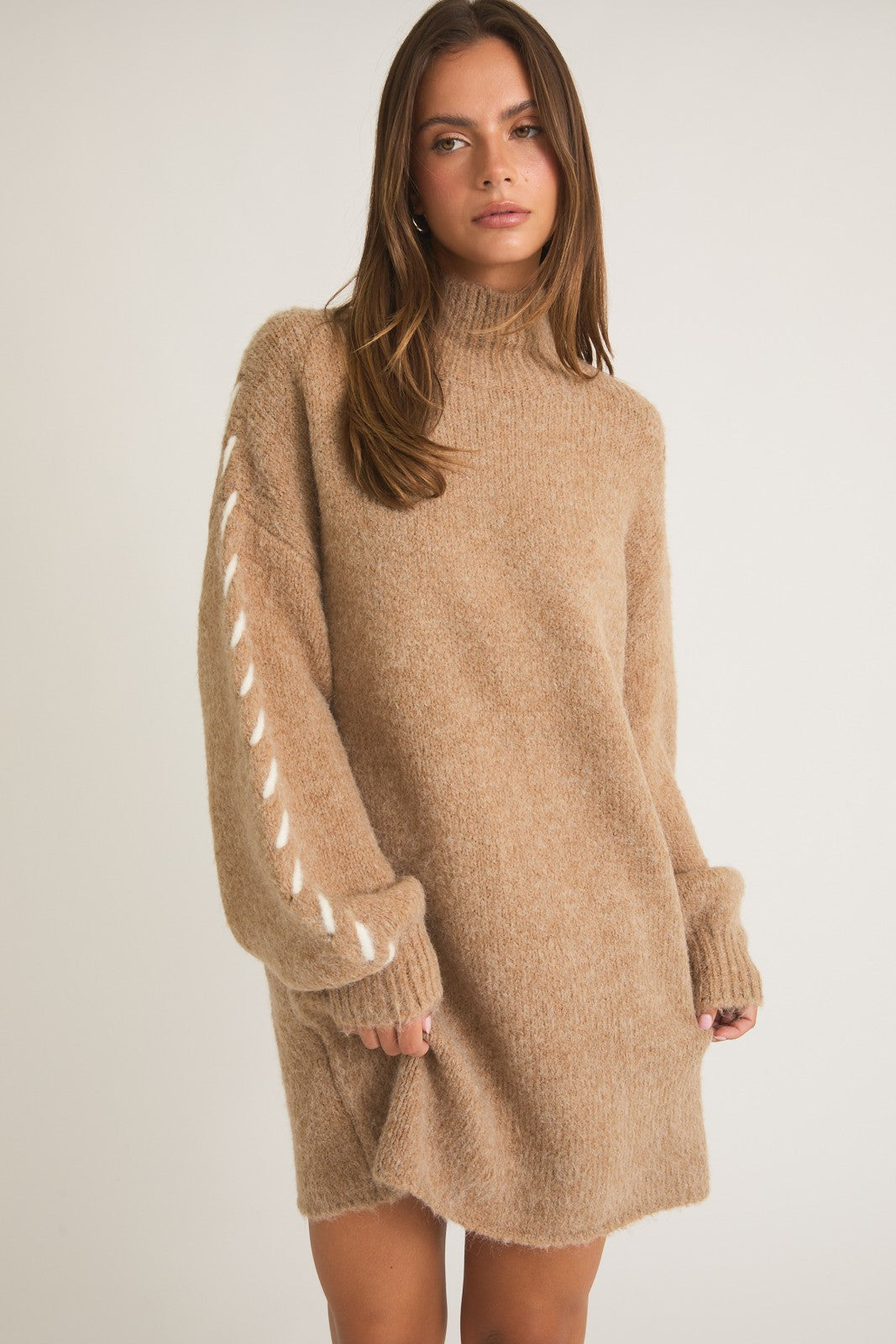 Mocha Sweater Dress – True Boutique
