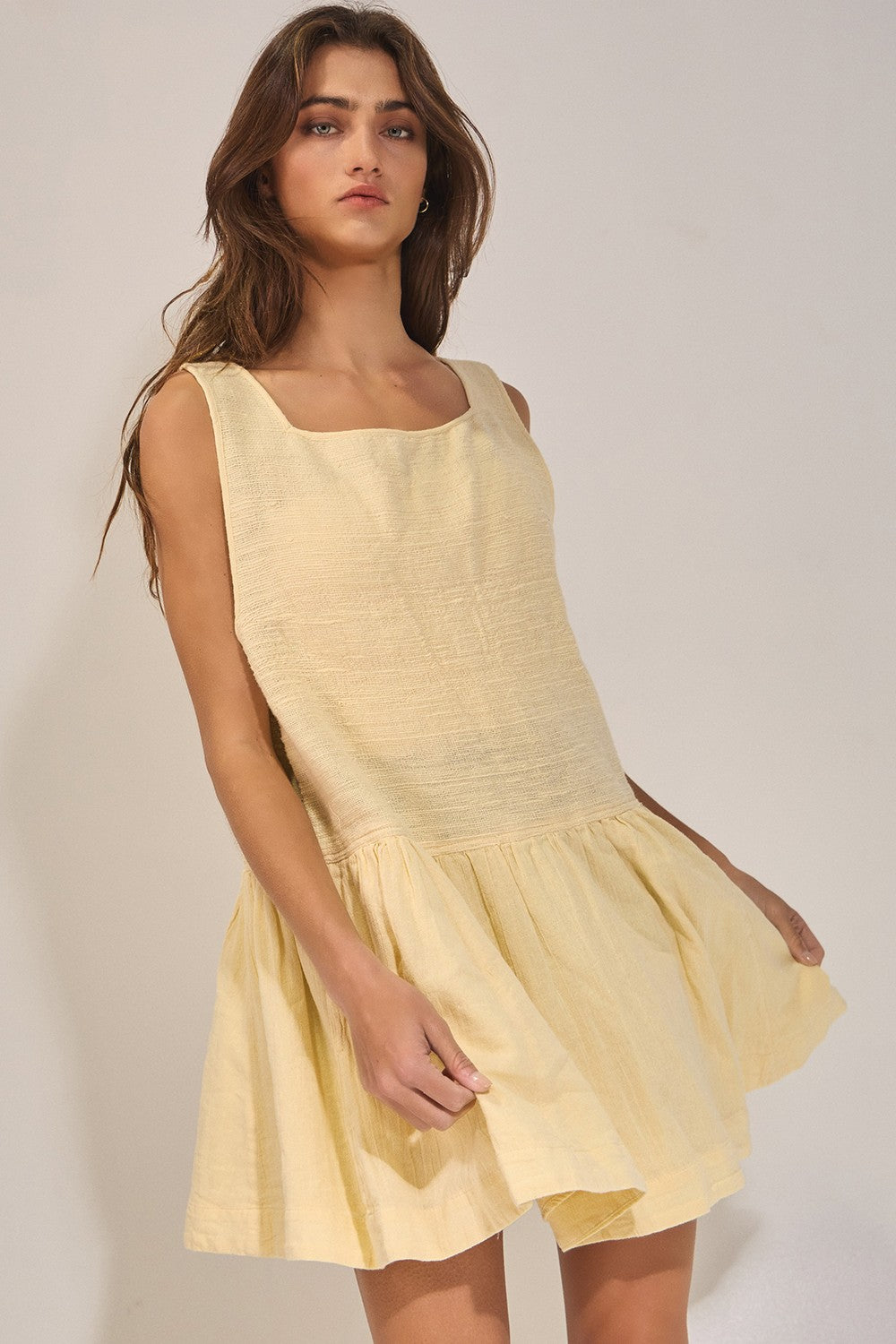 Butter Yellow Mini Dress