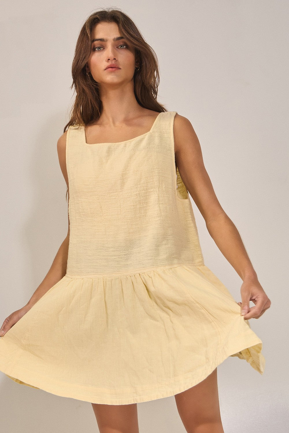 Butter Yellow Mini Dress