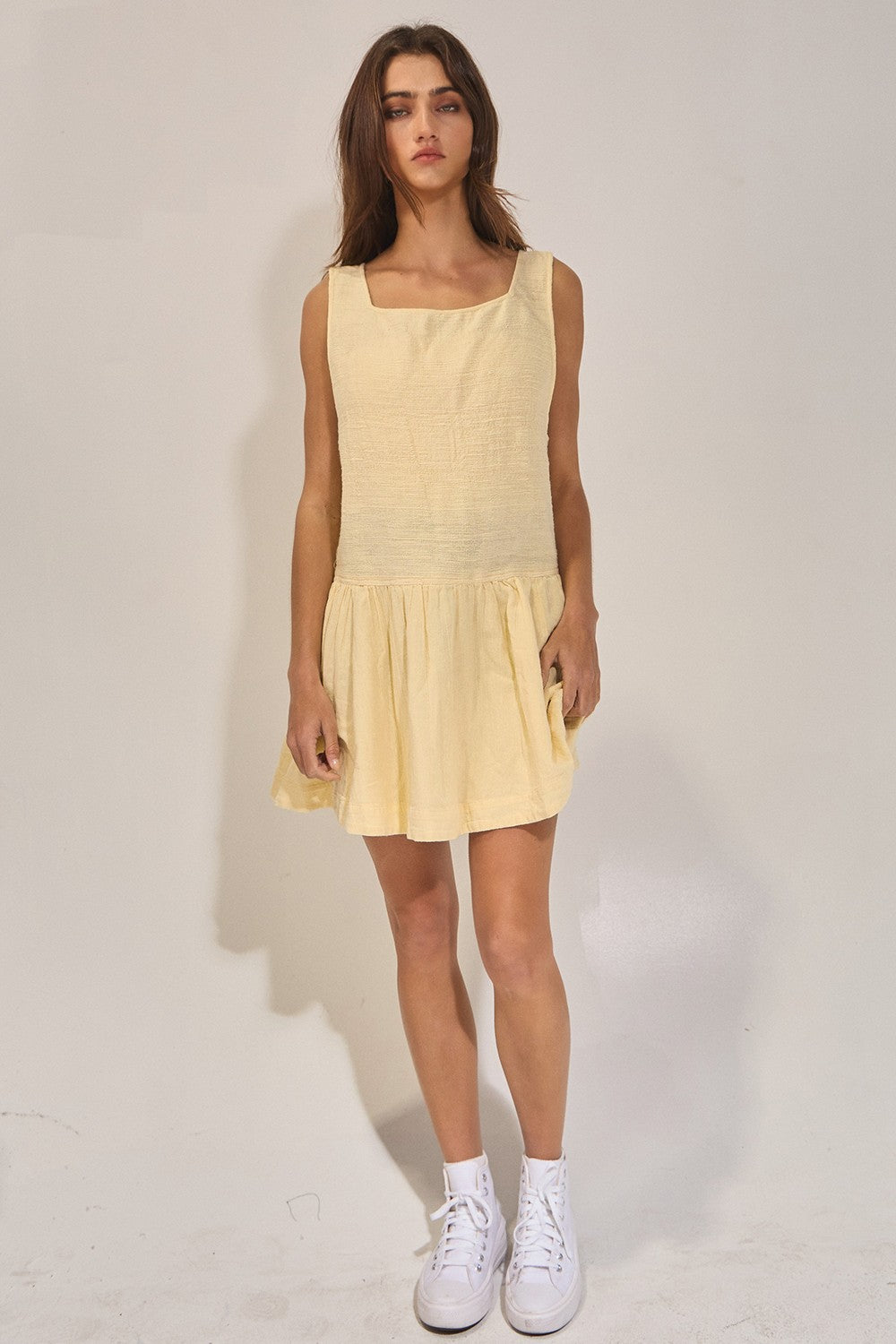 Butter Yellow Mini Dress