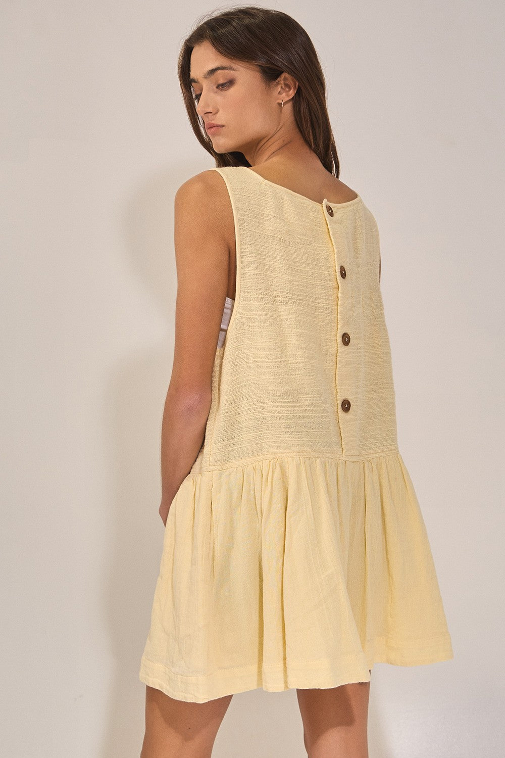 Butter Yellow Mini Dress