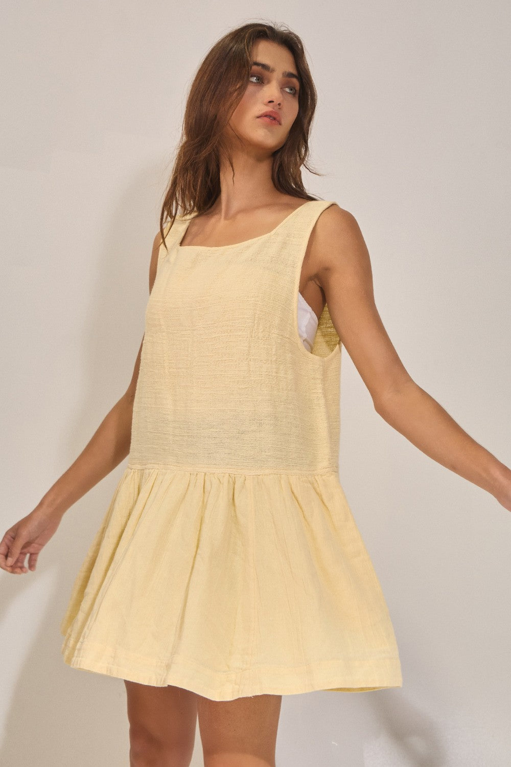 Butter Yellow Mini Dress