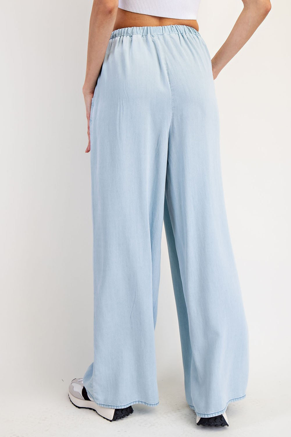 Denim Breezy Leg Pants