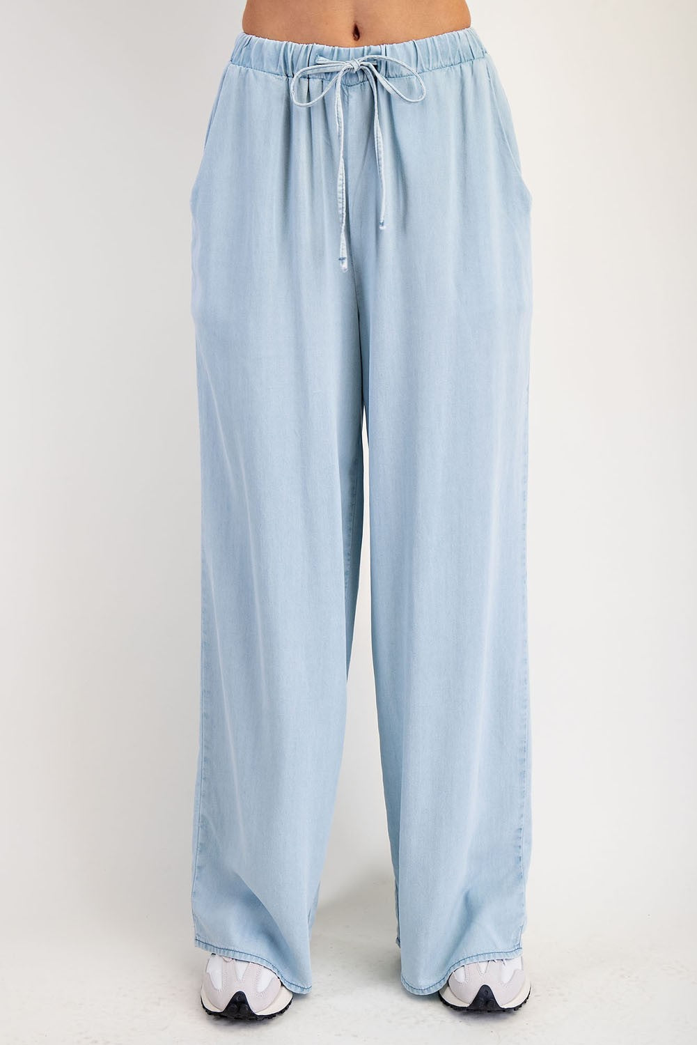 Denim Breezy Leg Pants