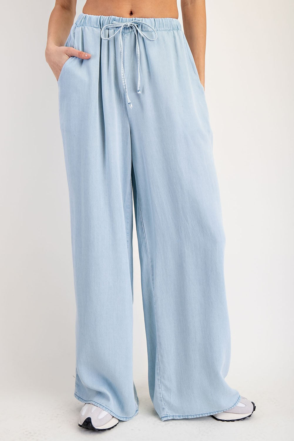 Denim Breezy Leg Pants