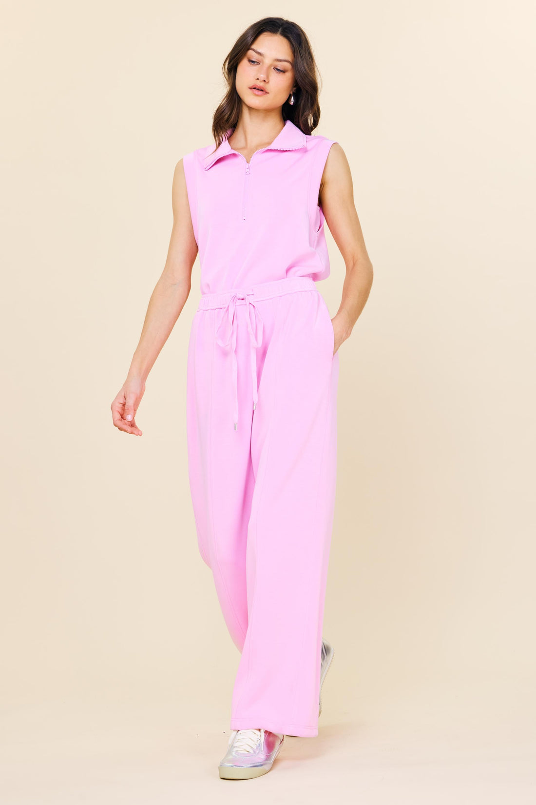 Candy Pink Sleeveless Top