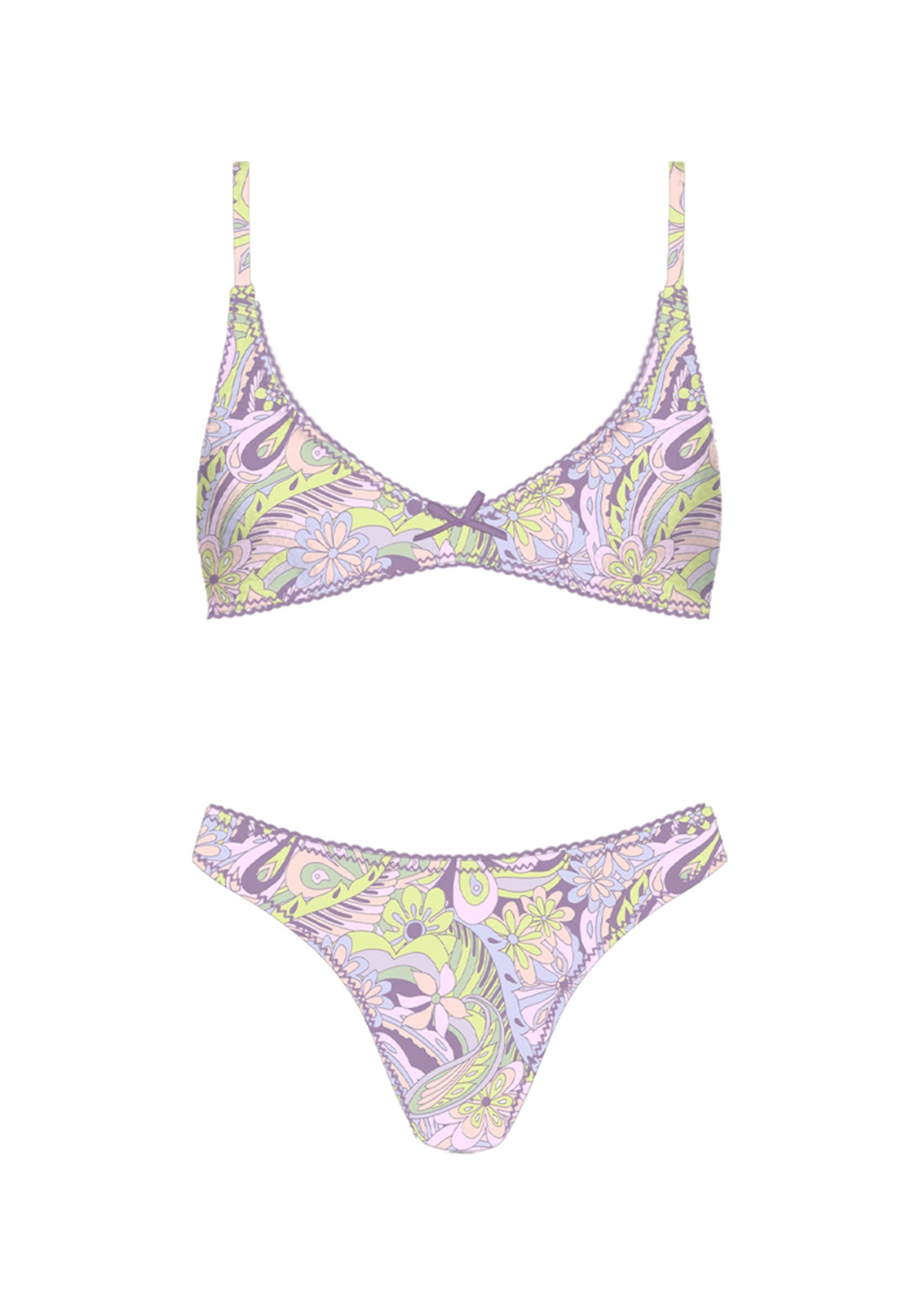 Lavender Twist Bikini - TOP