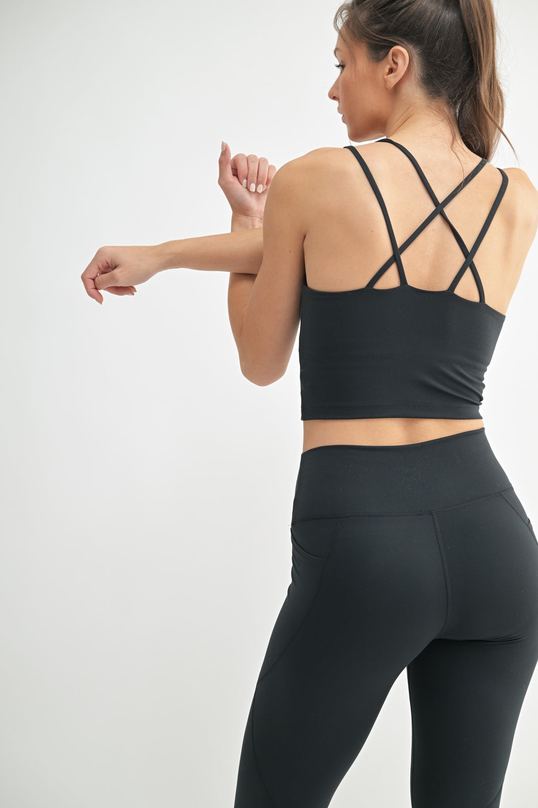 Cloud Crop Top - black