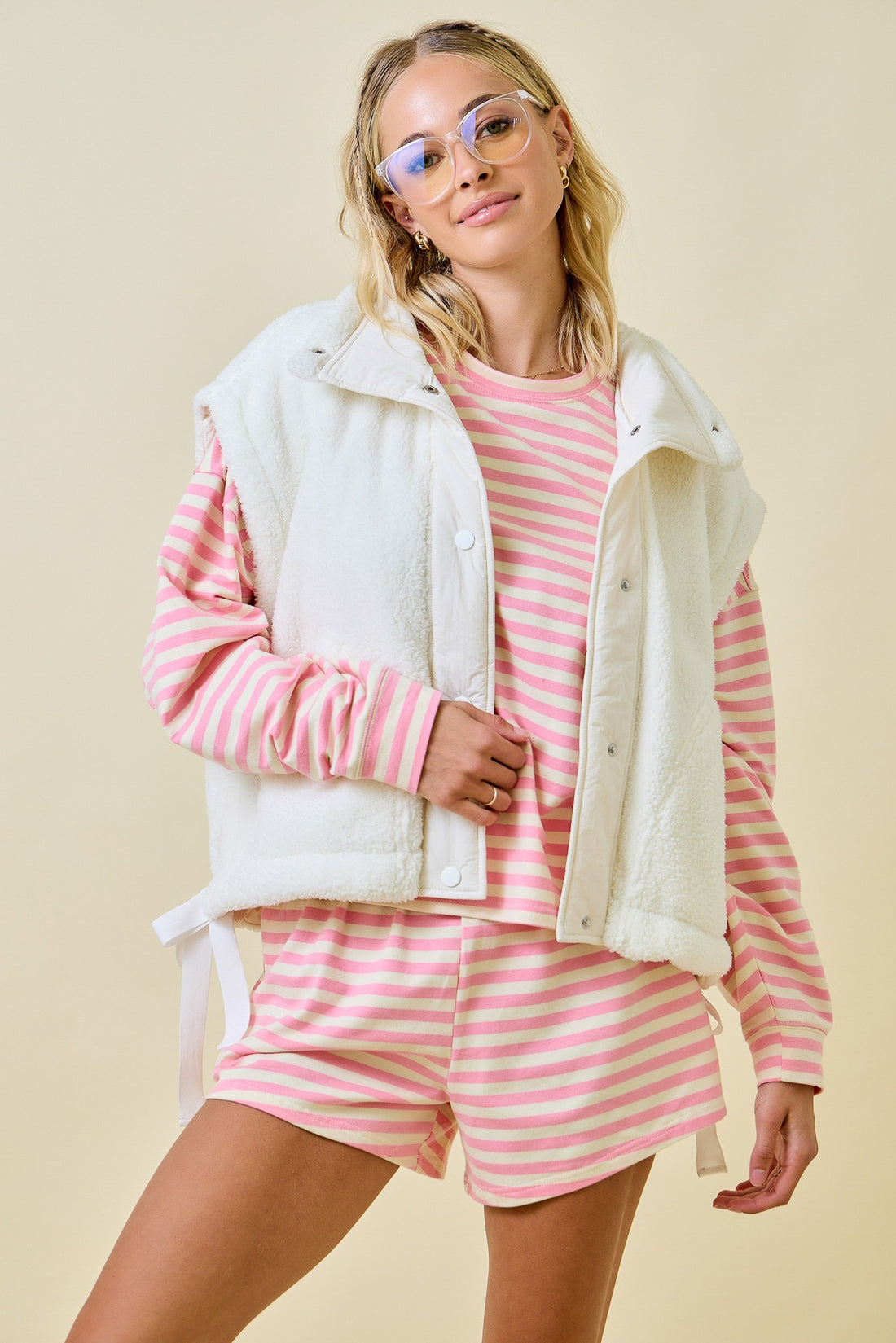 Striped Set Shorts