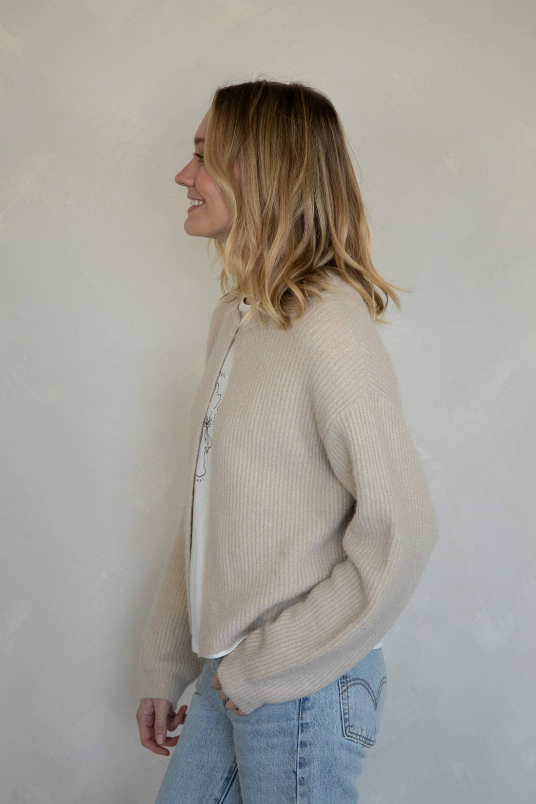 Taupe Scottie Cardigan