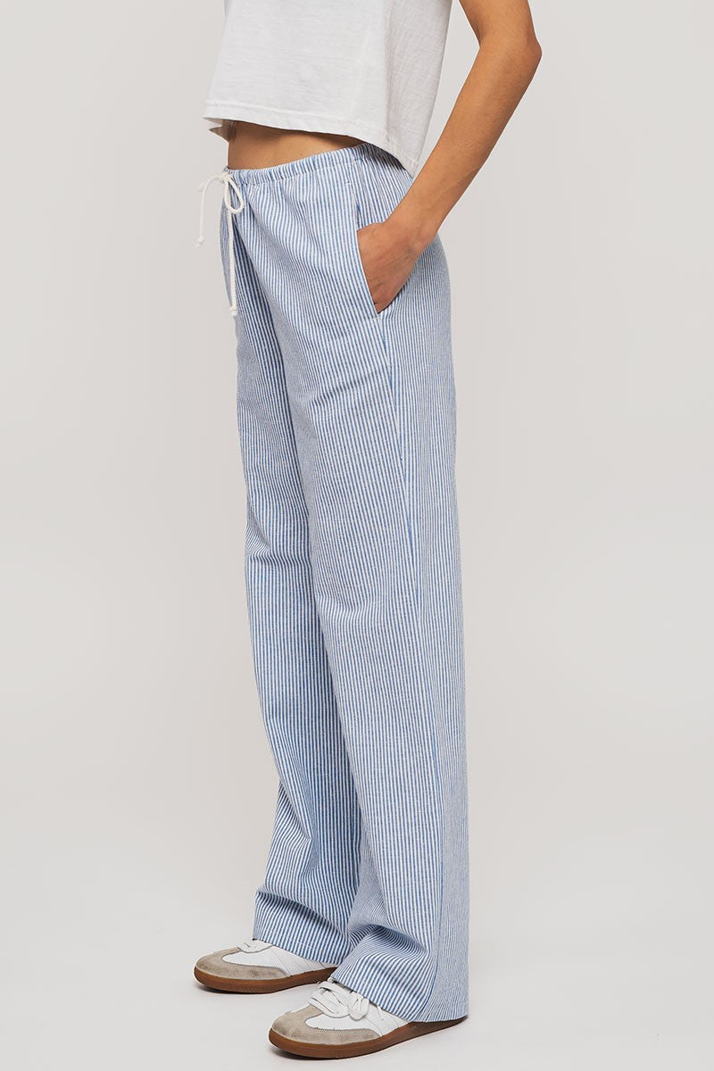 Ocean Striped Linen Pants