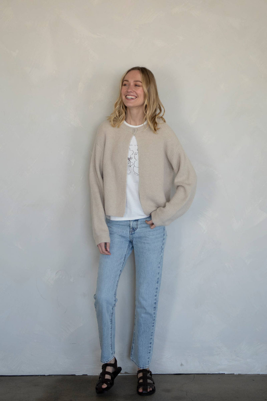 Taupe Scottie Cardigan