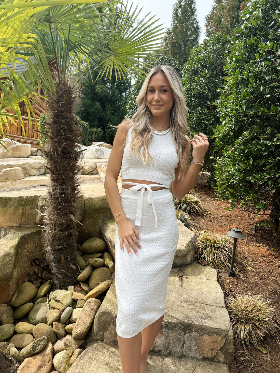 Jamaica White Set (Skirt)