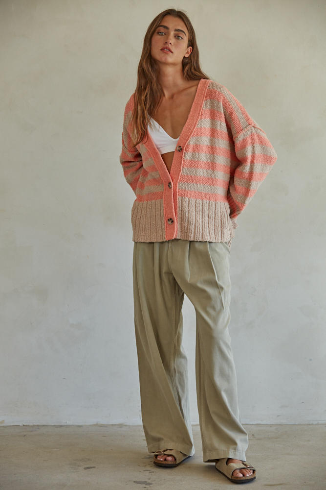 Candy Striped Cardigan
