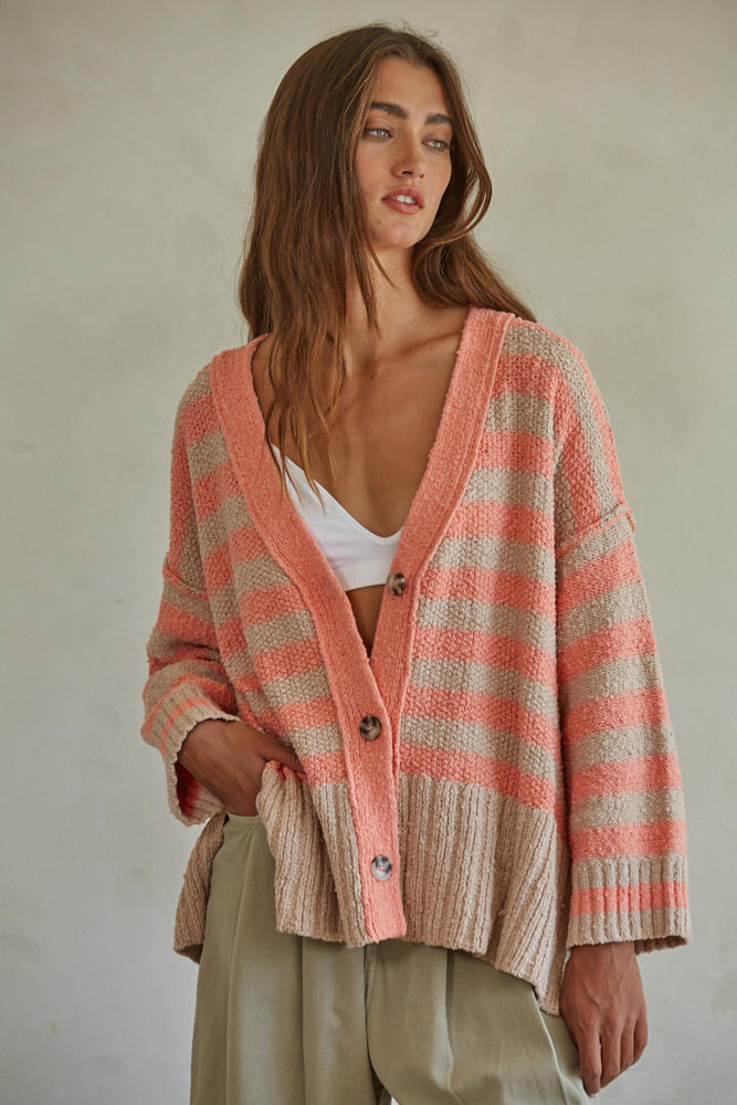 Candy Striped Cardigan