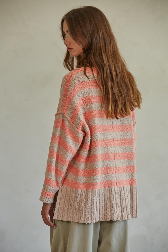 Candy Striped Cardigan