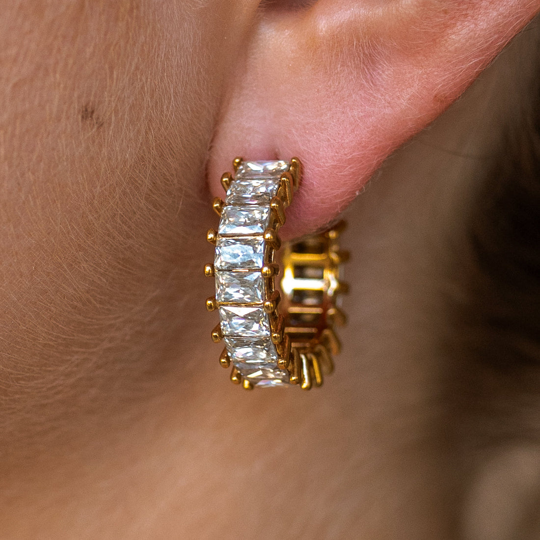 Crystal Vision Hoops - small