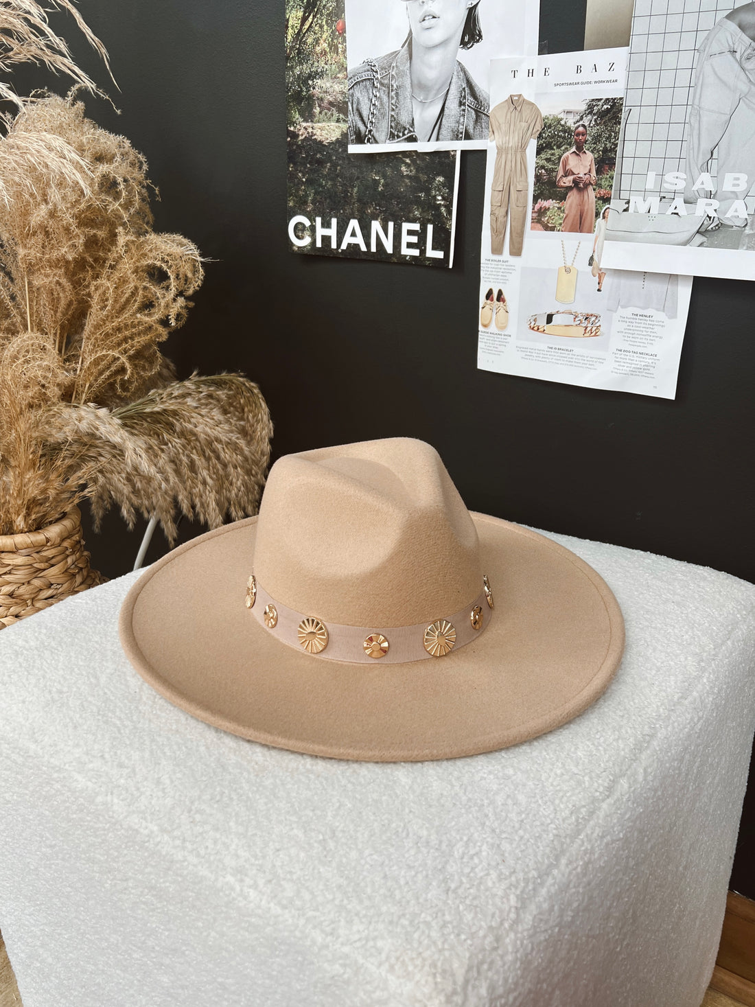 Felt Gold Detail Hat