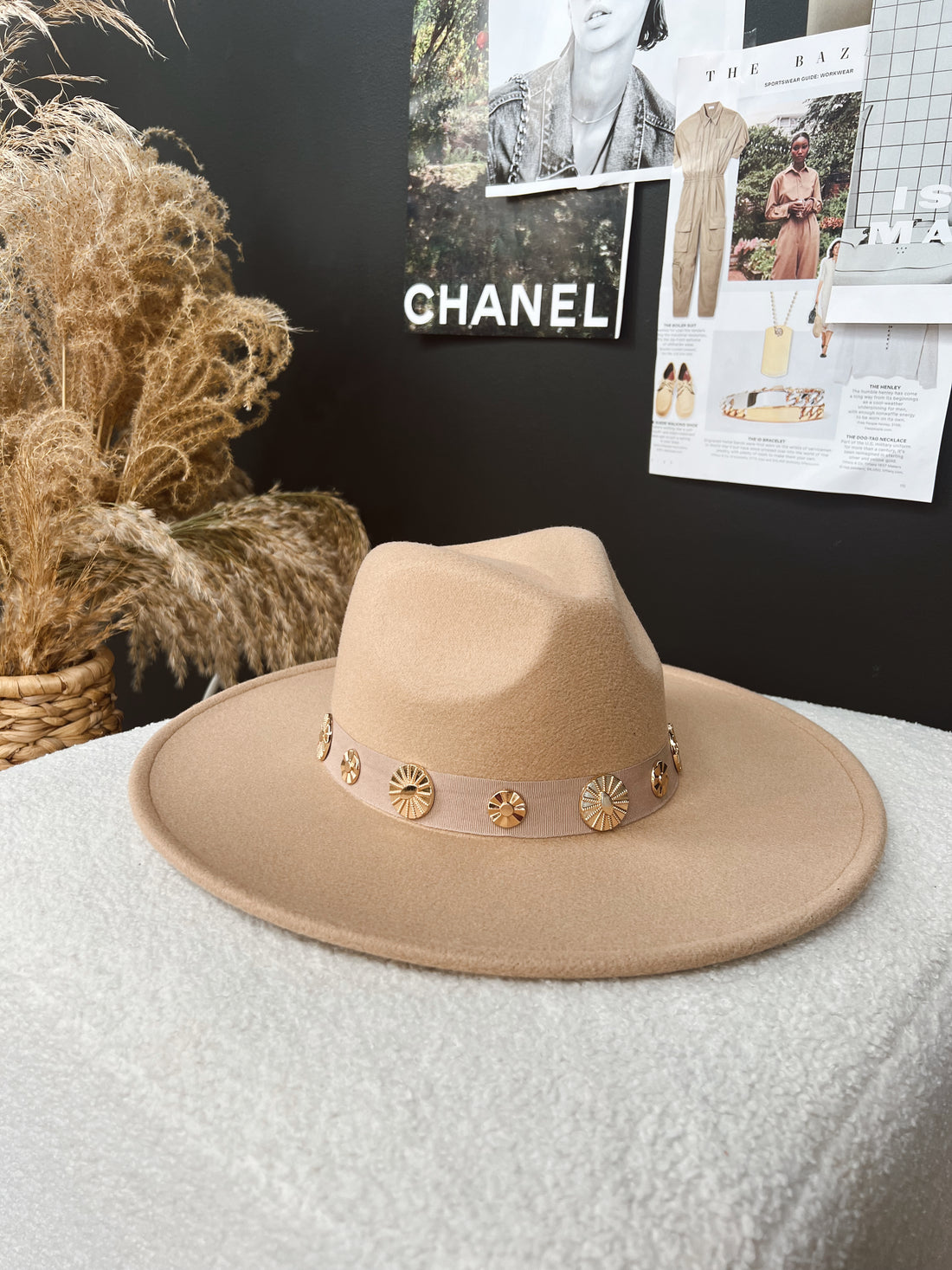 Felt Gold Detail Hat