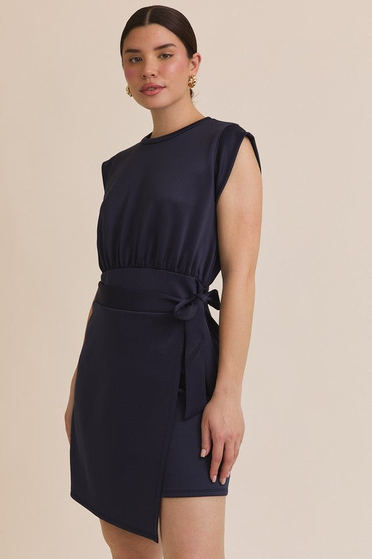 Navy Wrap Dress