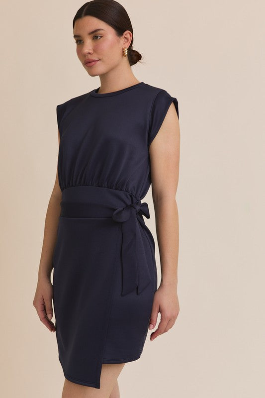 Navy Wrap Dress