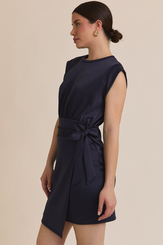 Navy Wrap Dress