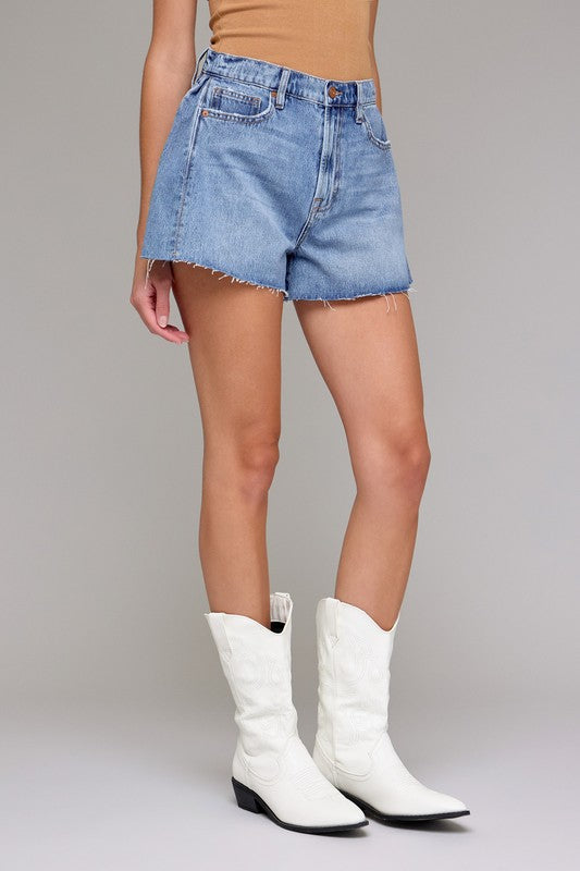 Denim Distressed Shorts