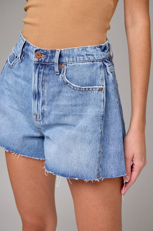 Denim Distressed Shorts