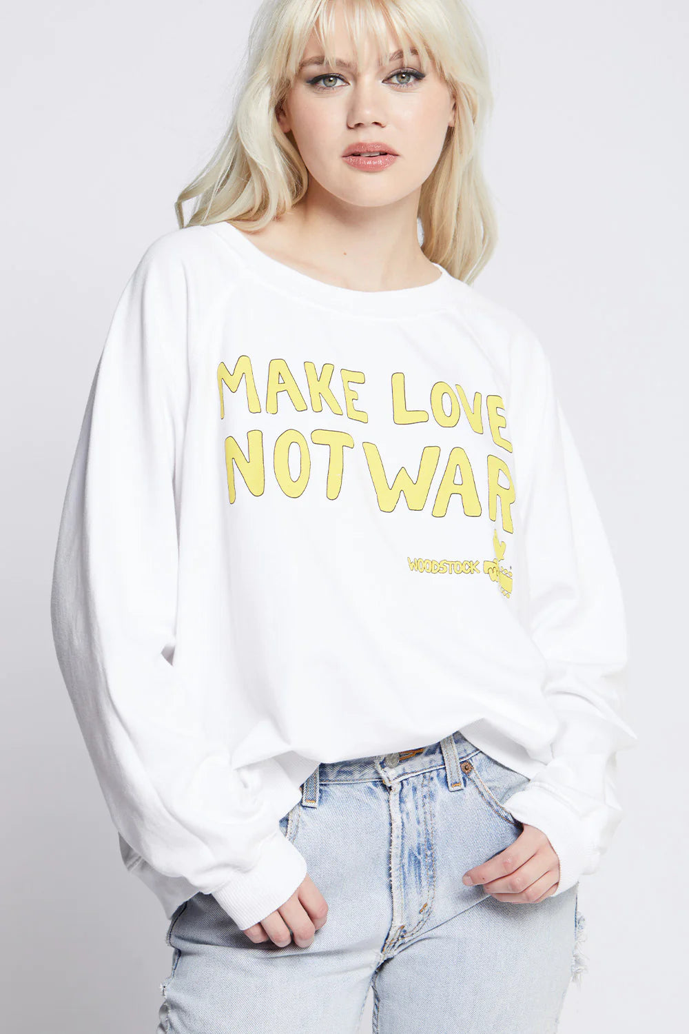 Woodstock Make Love Not War Sweatshirt