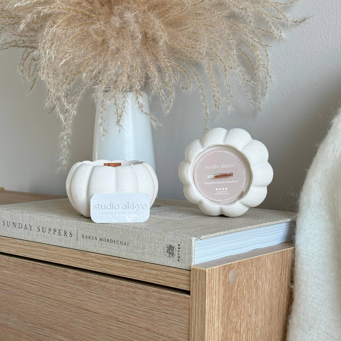 Pumpkin Patch Bourbon Soy Wax Candle | Cozy Fall Autumn Home