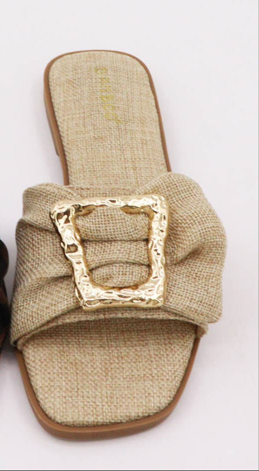 Bamboo Women Square Buckle