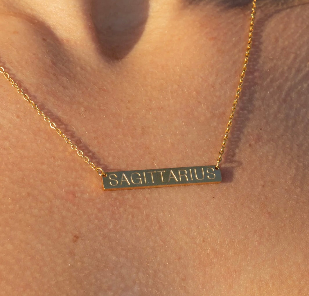 Zodiac Bar Necklaces