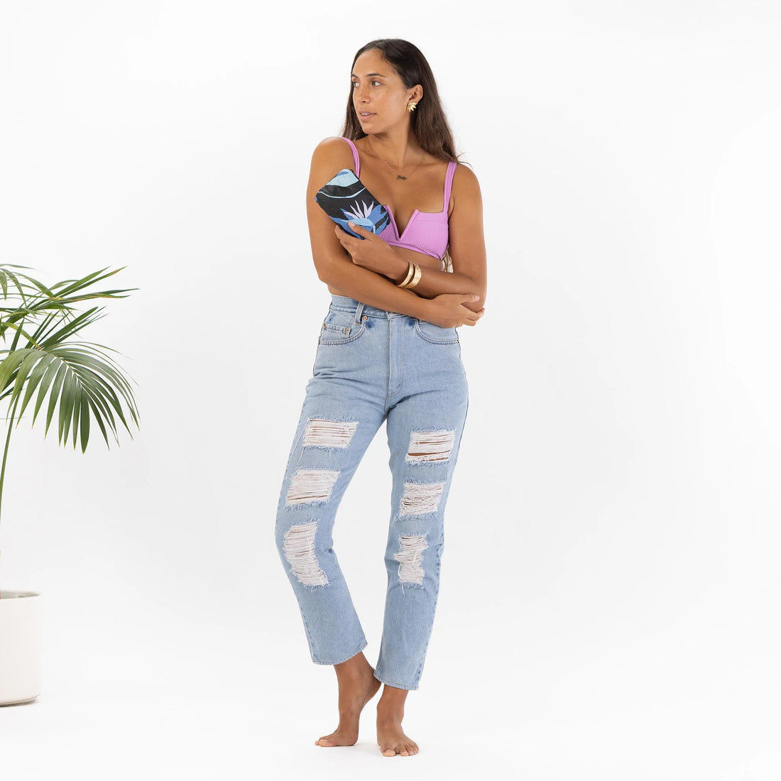 Mini Painted Birds Pouch