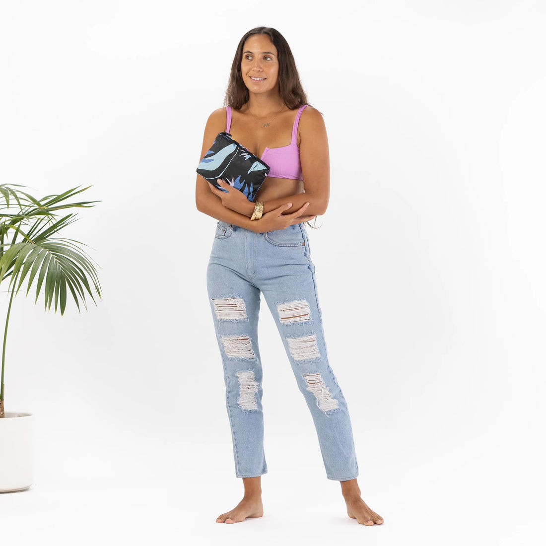 Small Painted Birds Pouch