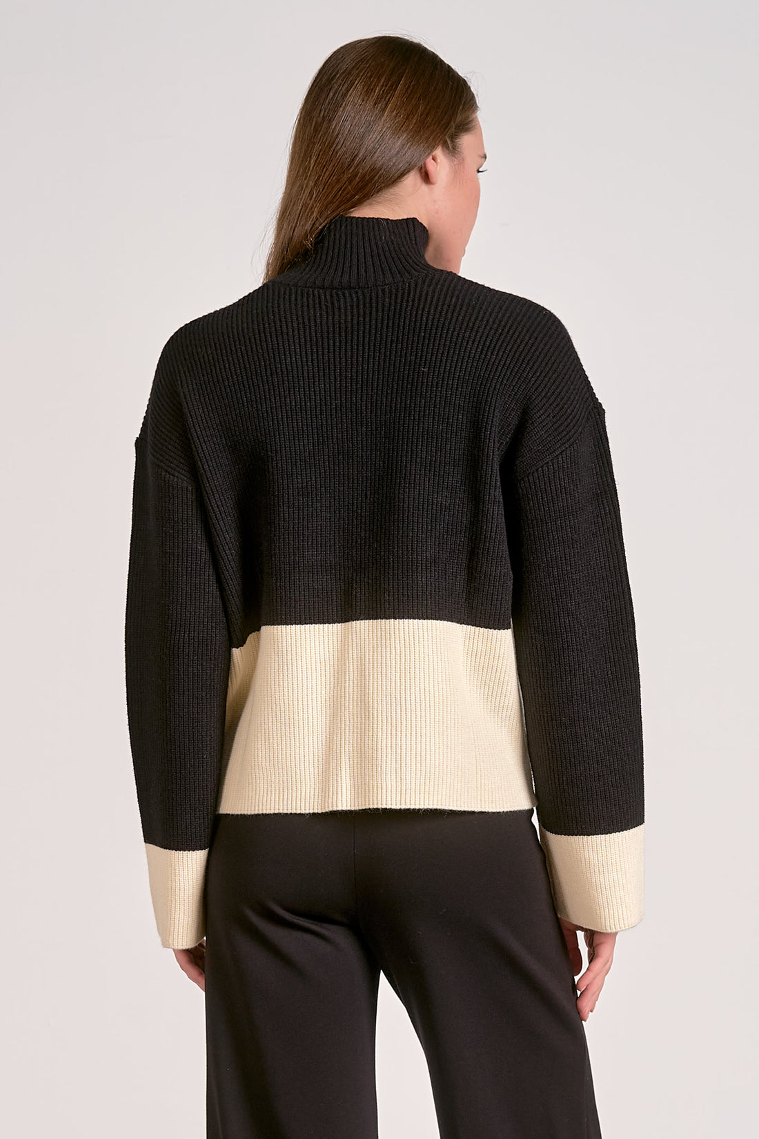 Chunky Color Block Sweater