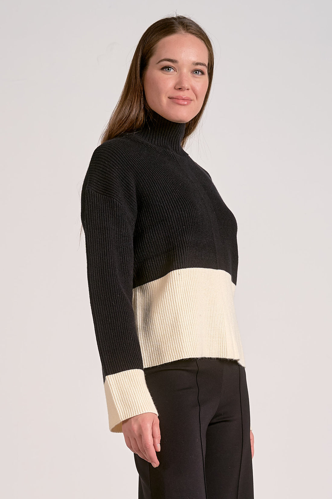 Chunky Color Block Sweater