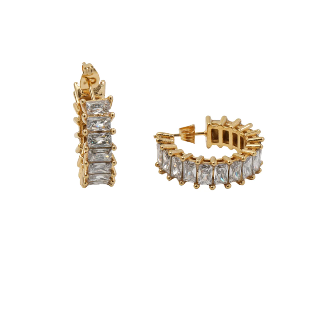 Crystal Vision Hoops - small