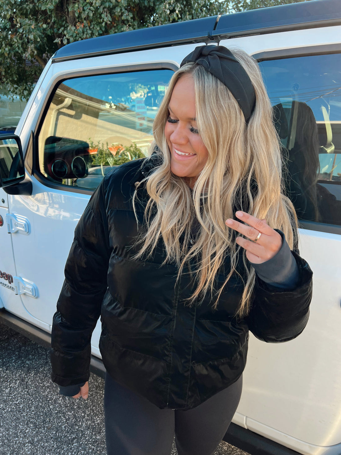 Black Bear Puffer Coat