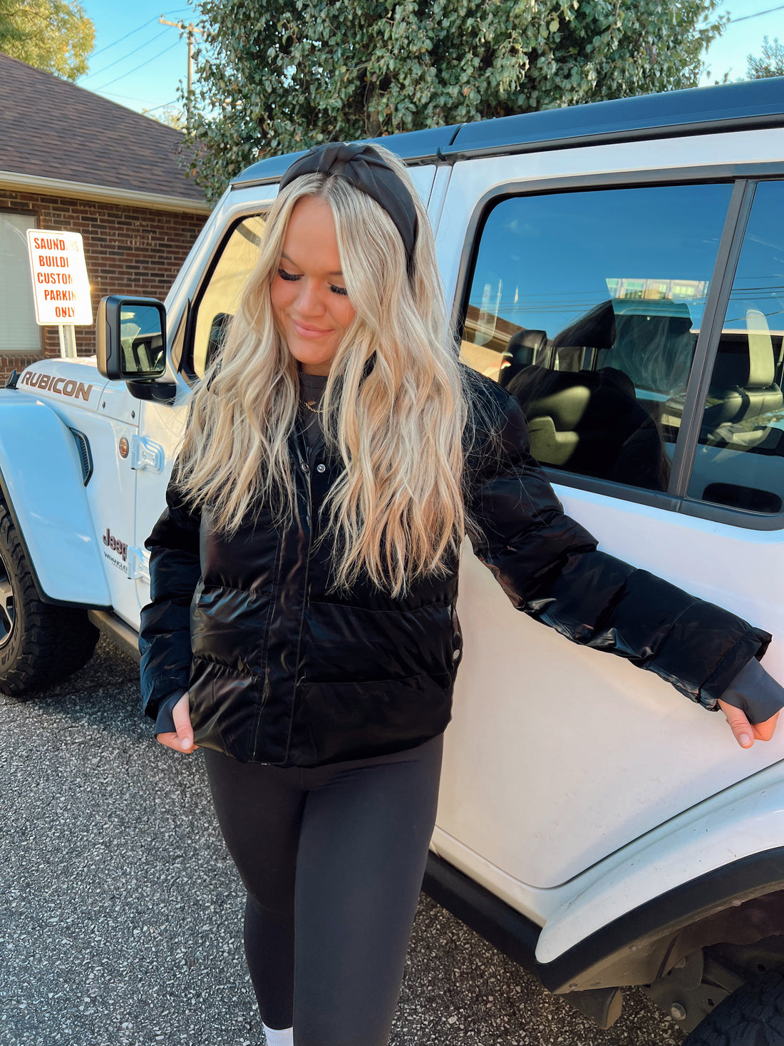 Black Bear Puffer Coat