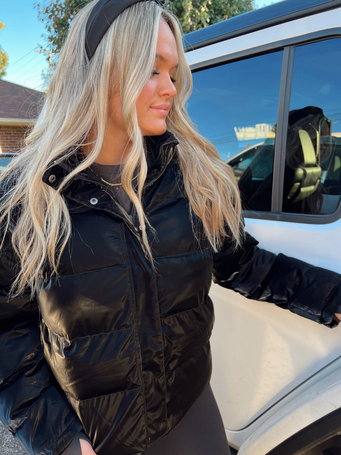 Black Bear Puffer Coat