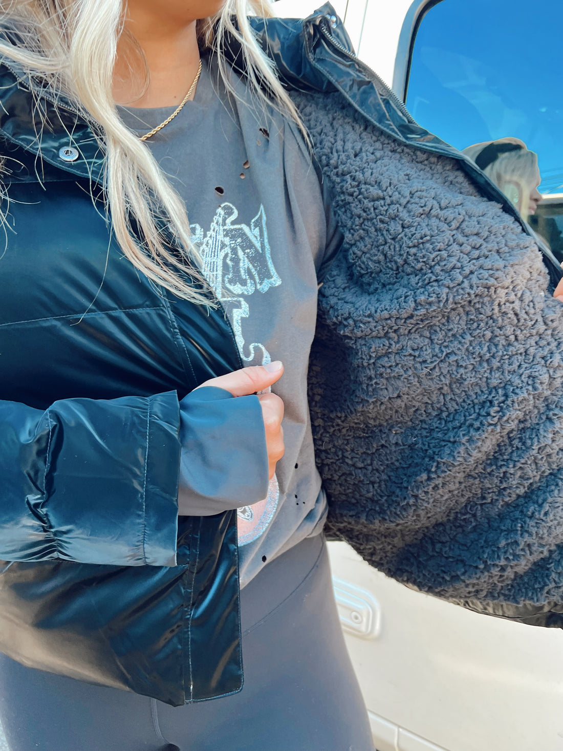 Black Bear Puffer Coat